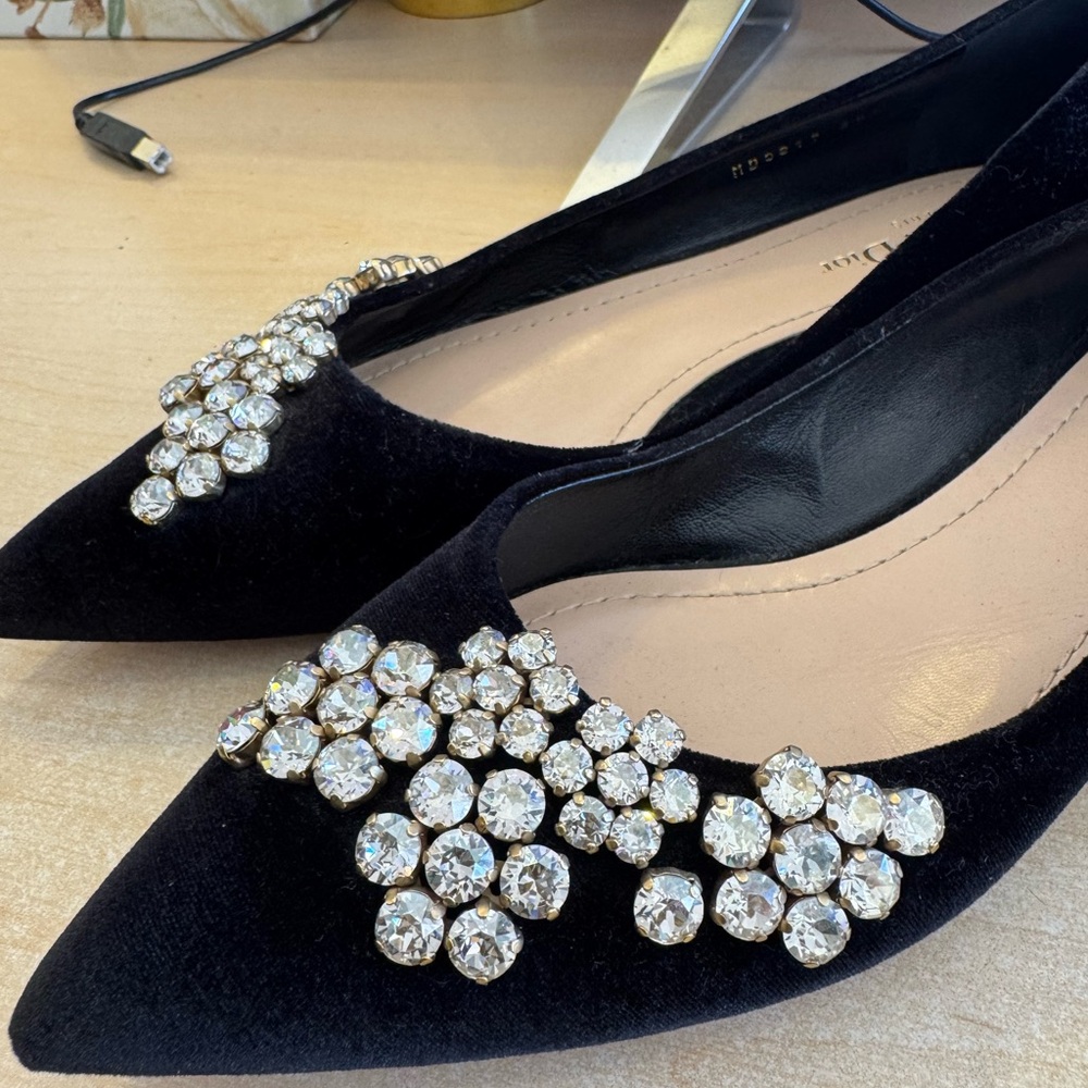 Elegant Black Embellished Women's Shoes